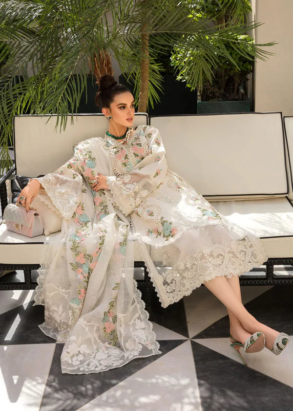 Tanabana Premium Lawn Embroidered 3pc suit MC 1001