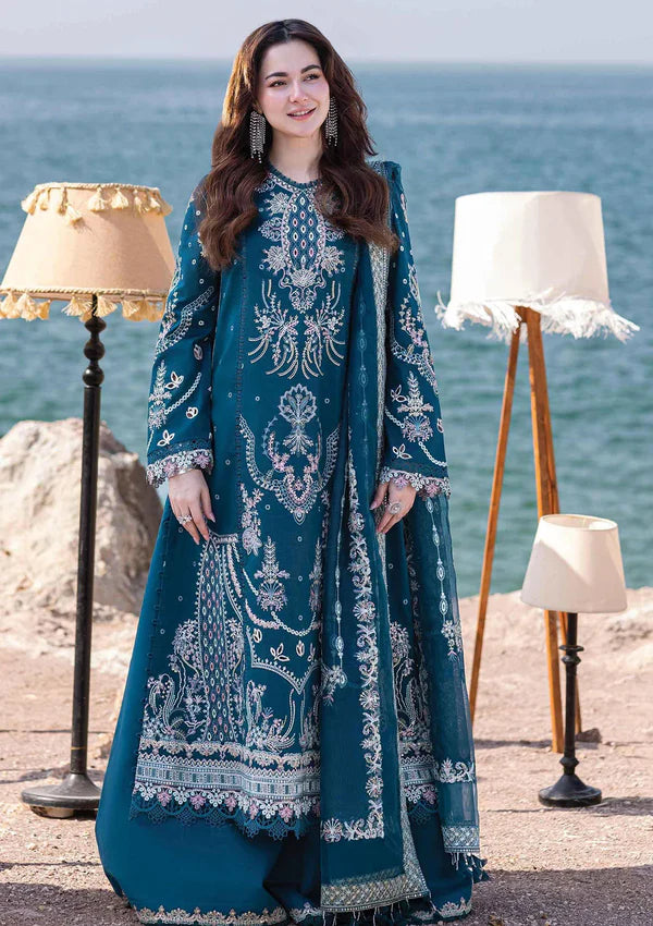tanabana Premium Lawn Embroidered 3pc suit MC 1007