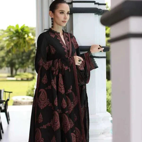 tanabana Premium Lawn Embroidered 3pc suit MC 1004