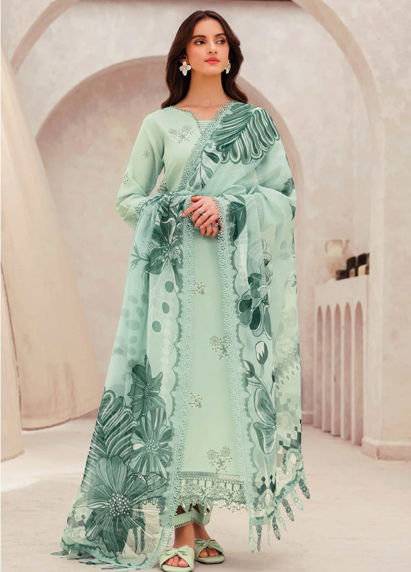 tanabana Premium Lawn Embroidered 3pc suit MC 1022