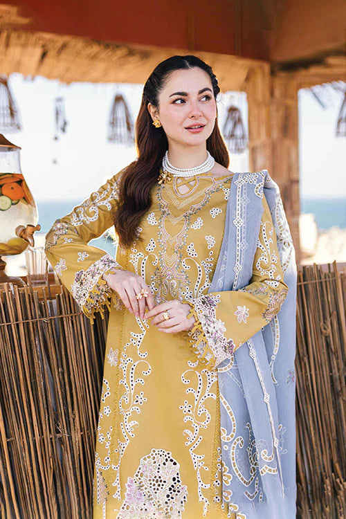 tanabana Premium Lawn Embroidered 3pc suit MC 1010