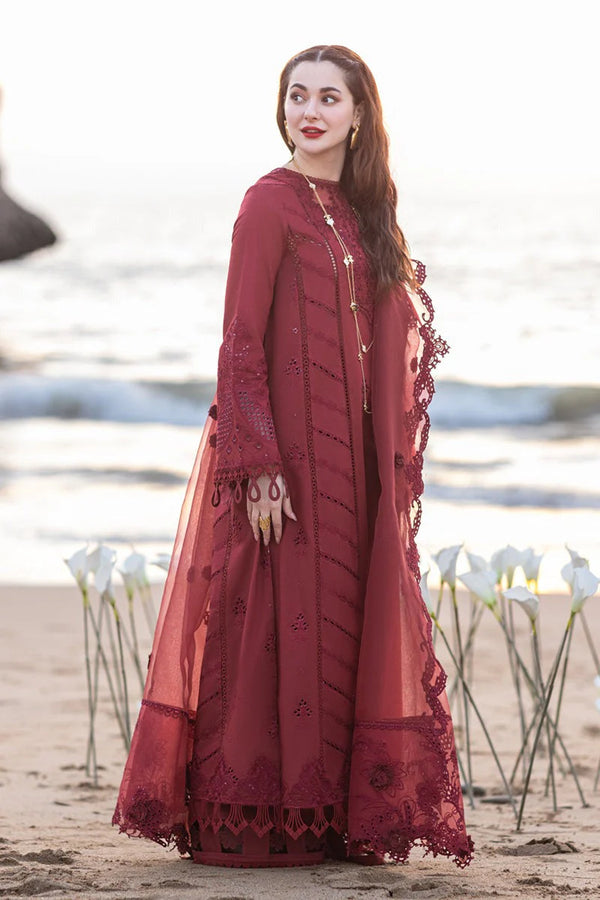 tanabana Premium Lawn Embroidered 3pc suit MC 1024